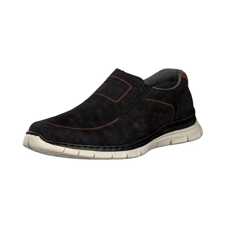 Panske Slip On Rieker B4867-00, Čierne
